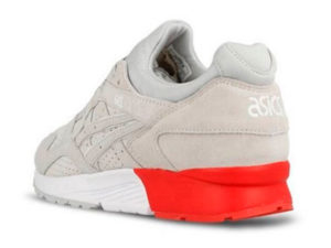 Кроссовки Asics Gel Lyte 5 серые с красным мужские - фото сзади