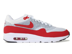 Кроссовки Nike Air Max 87 белые с красным мужские - фото справа