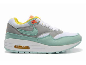 Кроссовки Nike Air Max 87 серо-бирюзовые женские - фото слева