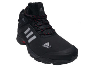 Зимние Adidas Climaproof Mid черные - фото спереди