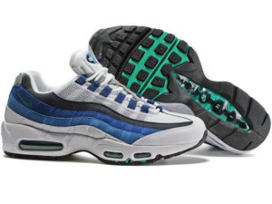 Nike Air Max 95 белые с синим