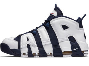 Nike Air More Uptempo синие с белым