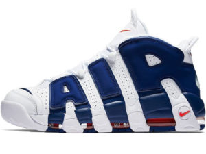 Nike Air More Uptempo белые с синим