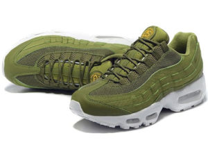 Nike Air Max 95 x Stussy зеленые с белым