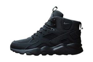 Зимние Nike Air Huarache Winter Black черные (35-40)