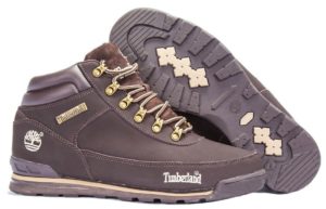 Ботинки Timberland Euro Sprint Brown нубук с мехом коричневые 41-46