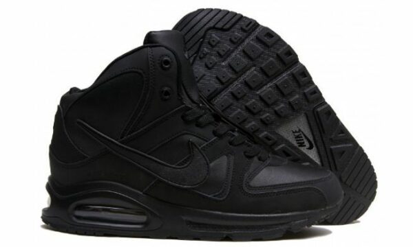 Зимние Nike Air Max Skyline High с мехом Black черные 40-44