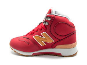 New Balance 1300 нубук с натуральным мехом красные (36-41)