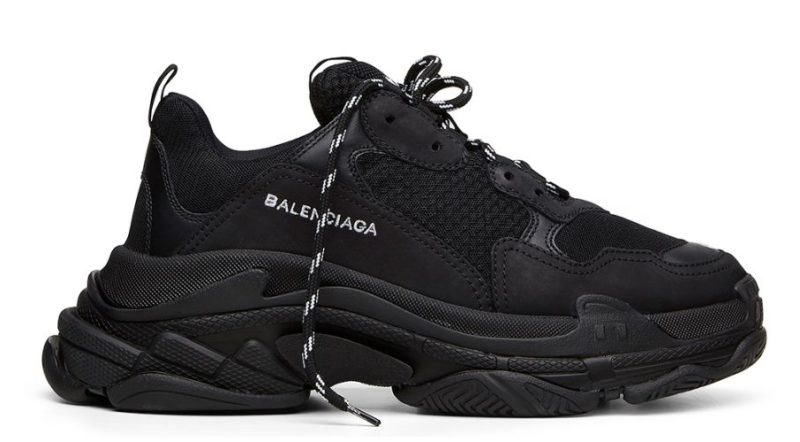 Balenciaga Triple S black черные женские мужские (35-44)