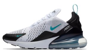 Nike Air Max 270 бело-черно-зеленые (35-44)