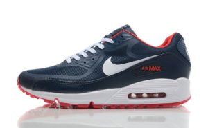 Nike Air Max 90 синие с красным (40-44)