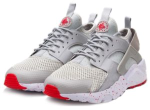 Nike Air Huarache Ultra серые с красным (36-45)