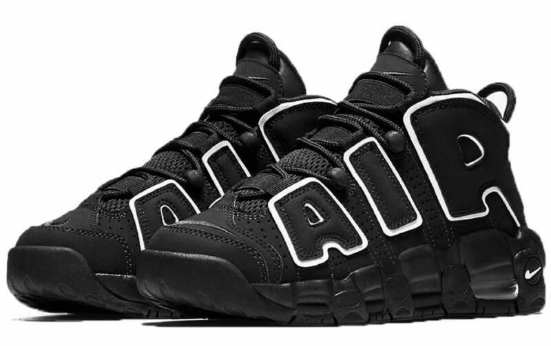 Nike Air More Uptempo черные с белым 40-45