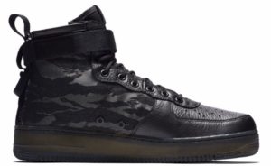 Кроссовки Nike Air Force 1 SF Camo Black черные (40-45)