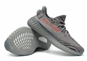 Adidas Yeezy Boost 350 V2 серые с оранжевым (35-44)