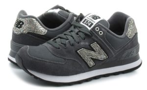 NEW BALANCE 574 замша сетка темно серые (35-39)