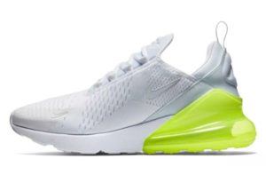 Nike Air Max 270 белые с зеленым (35-44)