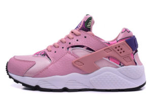 Nike Air Huarache розовые с рисунком (35-39)