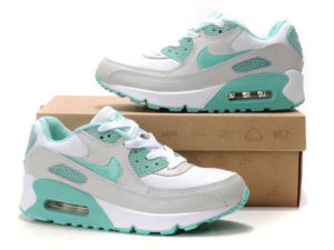 Nike Air Max 90 серо-бирюзовые (35-40)