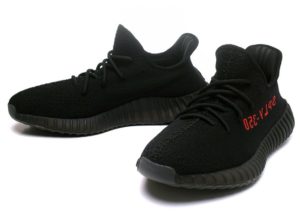 Adidas Yeezy Boost 350 V2 черные с красным (35-44)