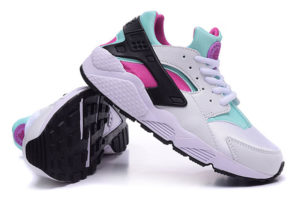 Nike Air Huarache бело-бирюзовые с сиреневым (35-40)