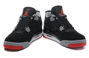 Nike Air Jordan 4 черные с серым (35-45)