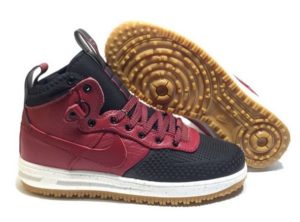 Nike Air Force 1 Lunar Duckboot красные с черным (40-44)