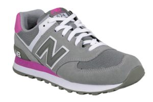 New Balance 574 серые с розовым (36-40)