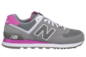 New Balance 574 серые с розовым (36-40)