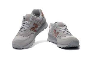 NEW BALANCE 574 ЗАМША серые с золотым(35-39)