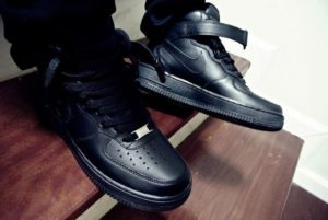 Кроссовки Nike Air Force 1 черные (35-45)