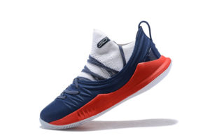 Under Armour curry 5 бело-сине-красные (40-45)