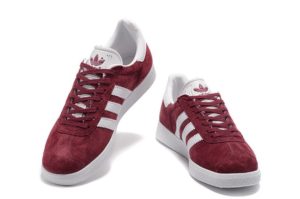 Adidas Gazelle бордовые с белым (35-39)