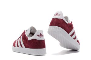 Adidas Gazelle бордовые с белым (35-39)