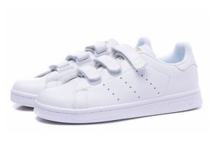 Adidas Stan Smith CF белые с золотым (35-39)