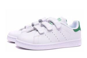 Adidas Stan Smith CF белые с зеленым (35-39)