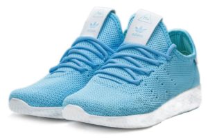 Adidas x Pharrell Williams Tennis Hu голубые с белым (35-39)