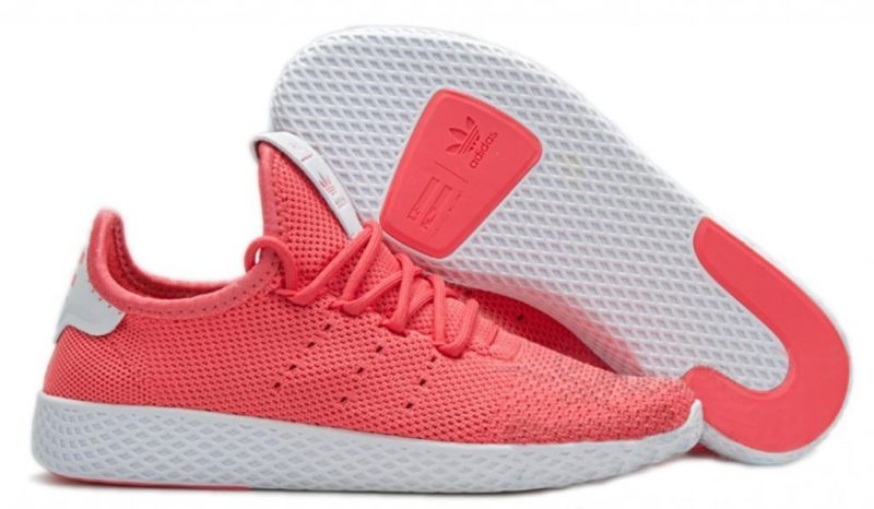 Adidas x Pharrell Williams Tennis Hu малиновые с белым (35-39)