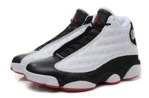 Air Jordan 13 Retro белые с черным и красным (40-45)