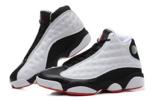 Air Jordan 13 Retro белые с черным и красным (40-45)