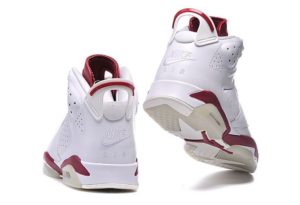 Air Jordan 6 Retro белые с красным (35-45)