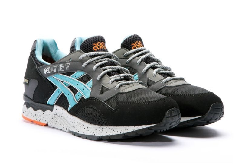 Asics Gel Lyte 5 черные с голубым (40-44)