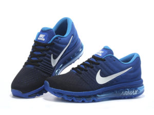 Nike Air Max 2017 синие с черным (40-45)