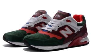 New Balance 878 зеленые с красным и белым (39-43)