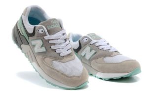 New Balance 999 "Cherry Blossom" серые с бирюзовым (36-40)