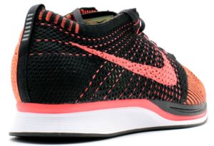 Nike Flyknit Racer оранжевые с черным (40-44)