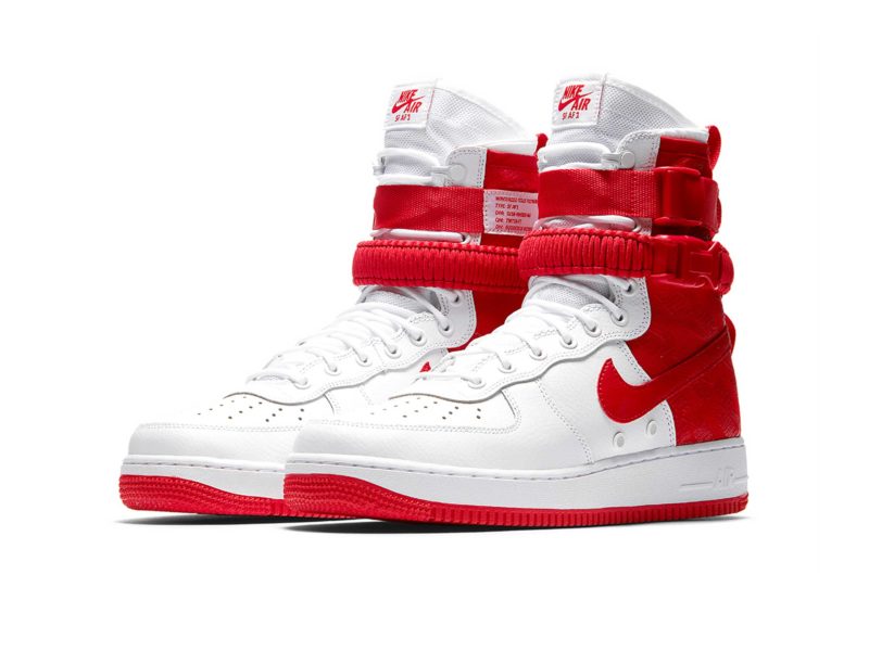 Nike Air Force 1 SF Mid красно-белые (40-44)