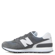 NEW BALANCE 574 ЗАМША-СЕТКА серые с белым (36-44)