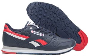 Reebok Classic Leather синие с красным (40-44)