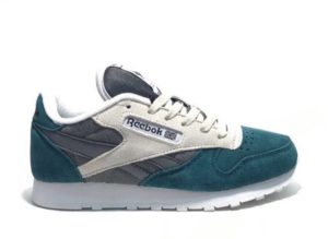 Reebok Classic Suede Women зеленые с серым (35-39)